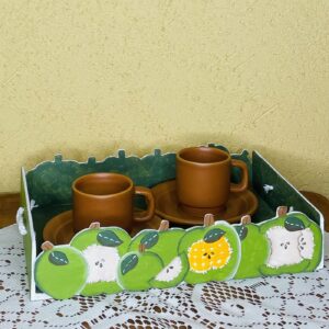 Bandeja con manzanas