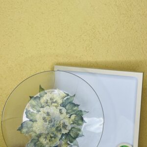 plato de vidrio para decoración